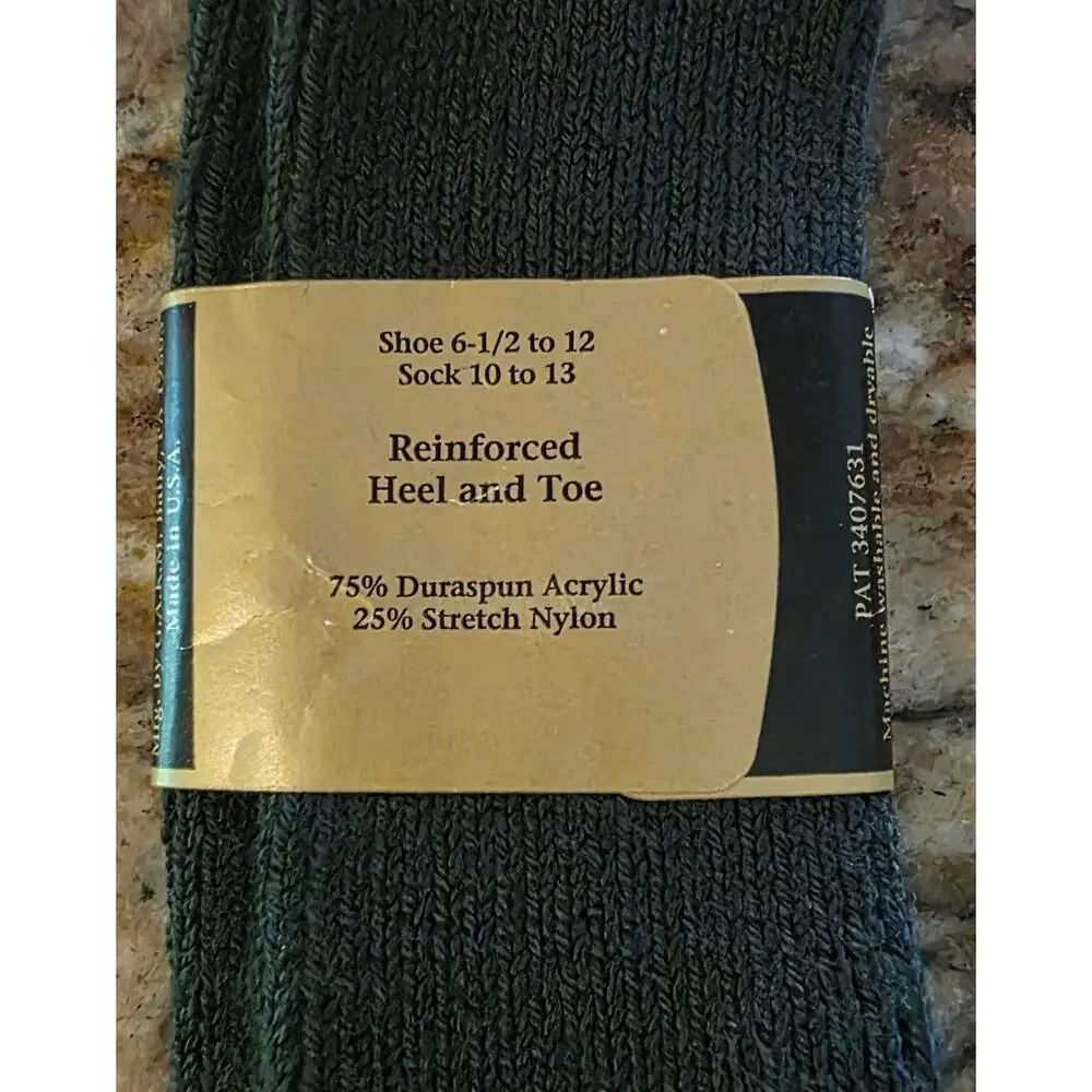 Vintage Mens Gold Toe Socks Slightly‎ Imperfect 10-13 Green